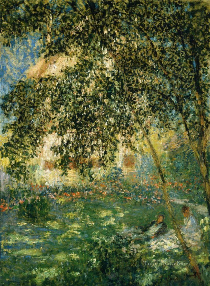 Relaxing in the Garden Argenteuil Claude Monet Oil Paintings